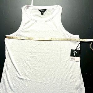 Vera Wang white high neck tank BNWT size XL